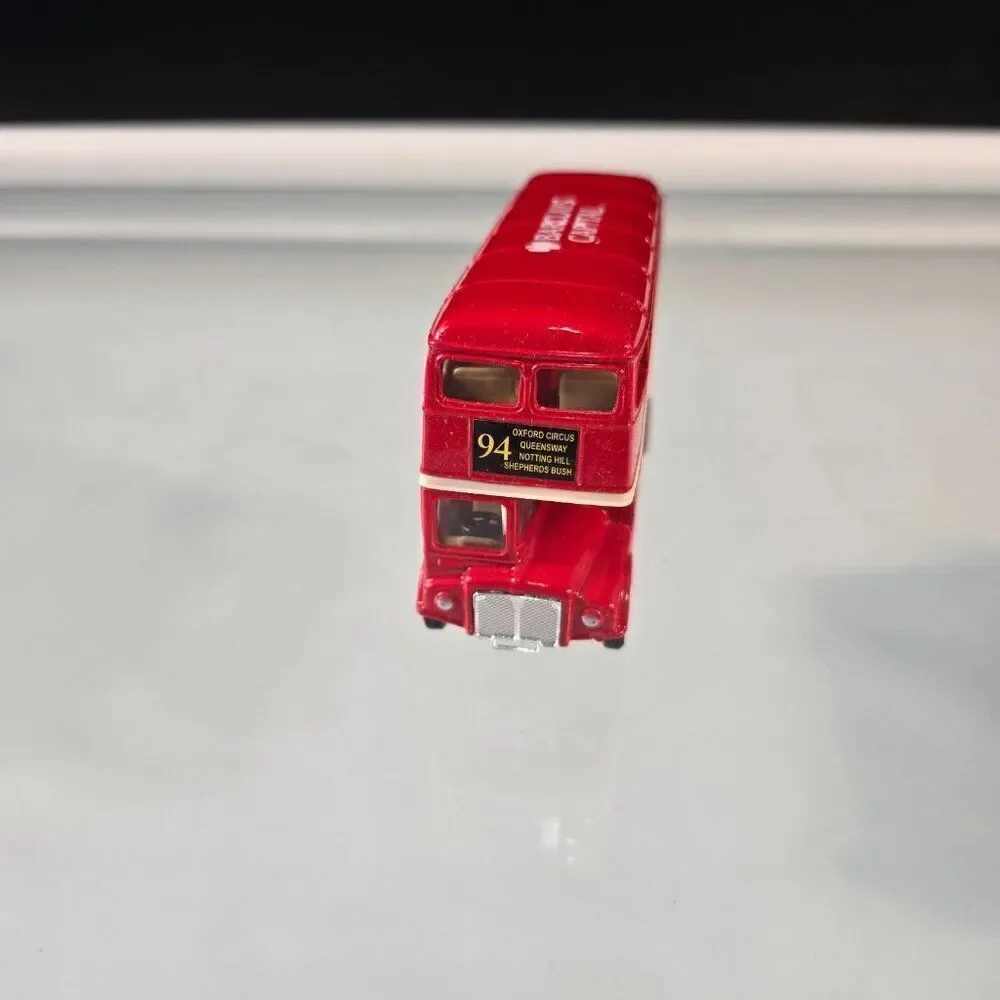 WELLY Red Double Decker Bus Diecast 94 Barclays Capital Bus Adtrucks